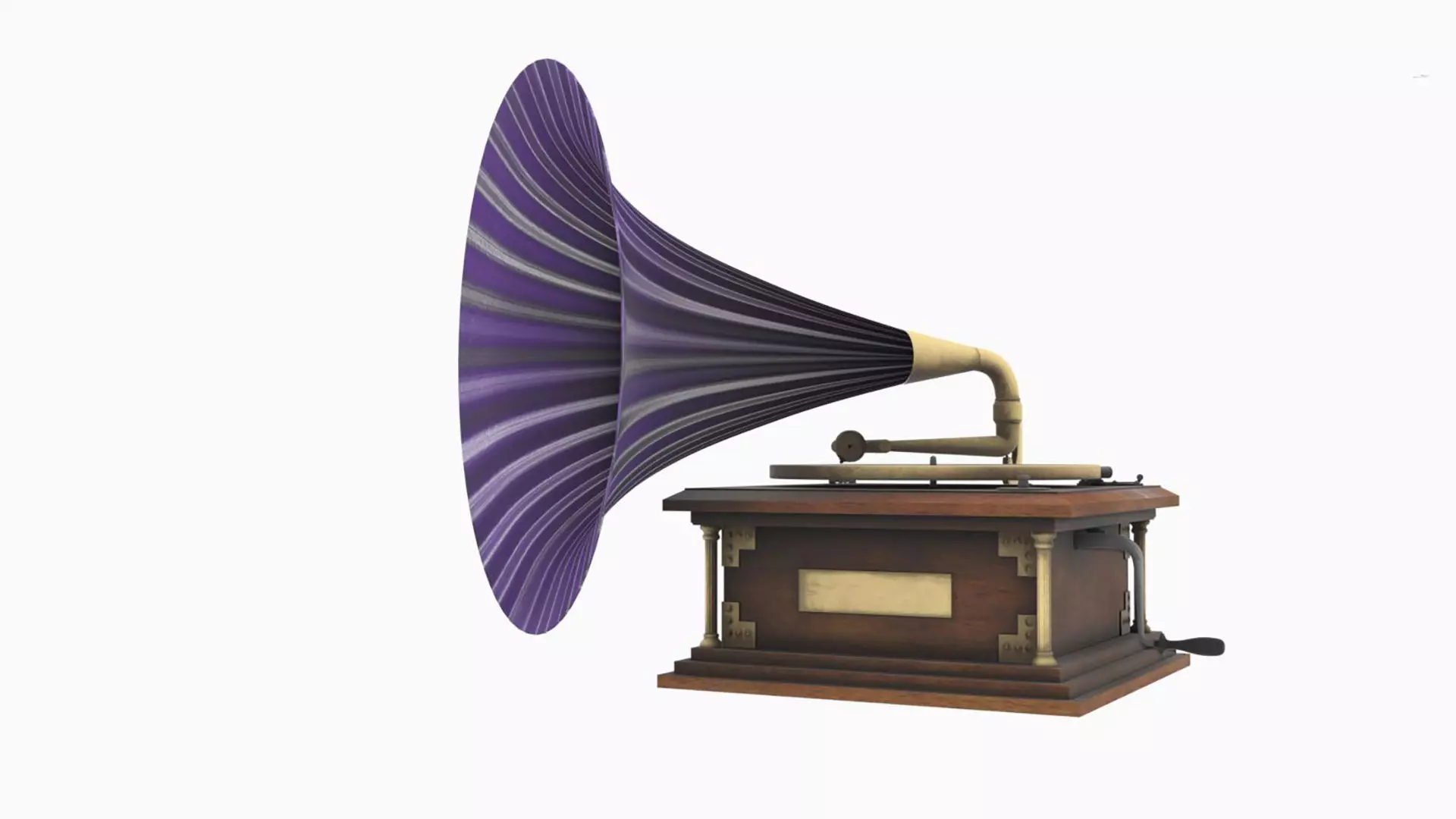 Gramophone Free low-poly 3D model