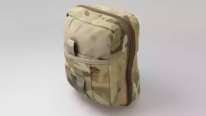 Military tactical medical first aid kit 3D model Military tactical medical first aid kit 3D model