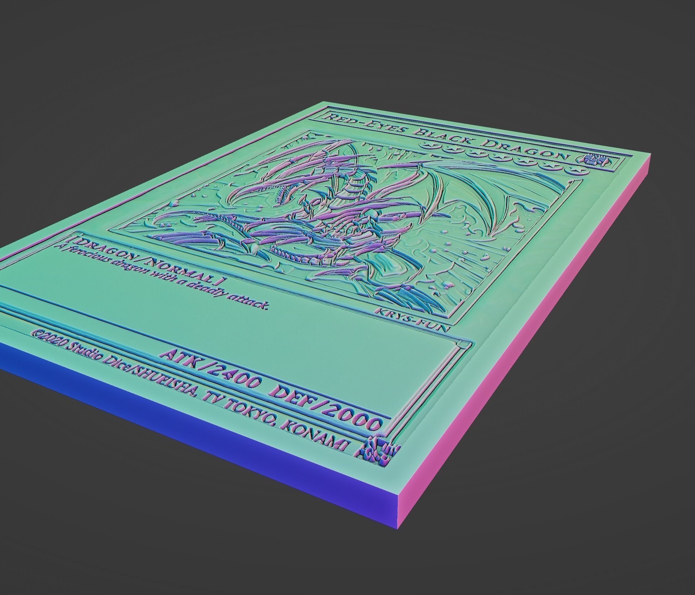 red eyes black dragon - yugioh free 3D model 3D printable | CGTrader