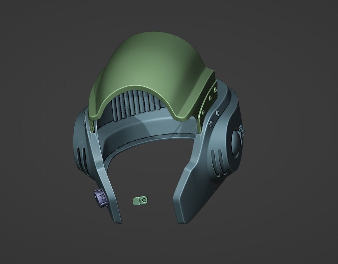 A-Wing Helmet 3D print model_4