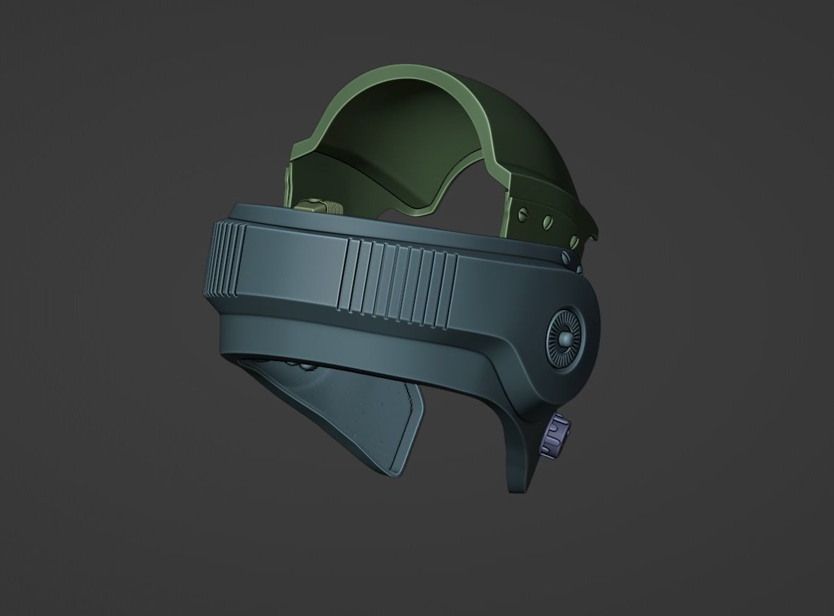 A-Wing Helmet 3D print model_7