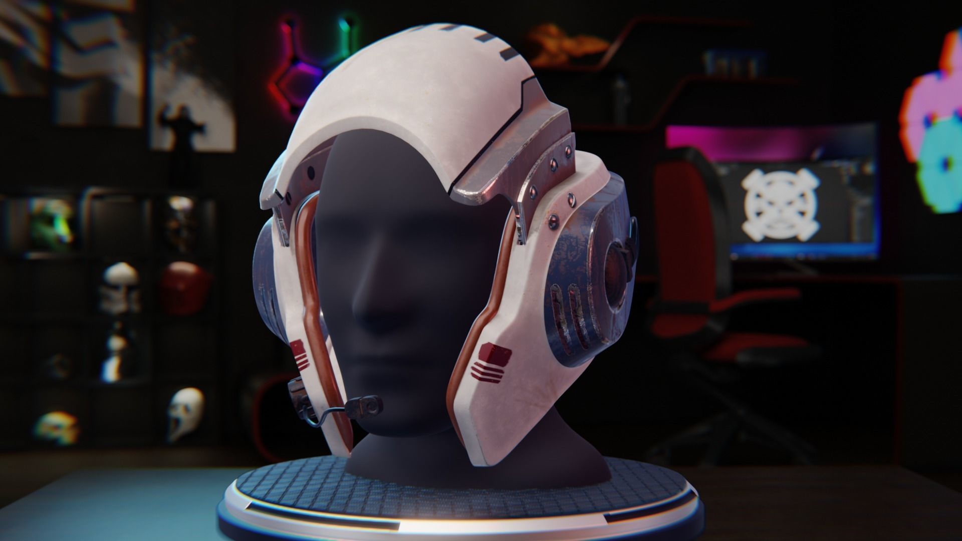 A-Wing Helmet 3D print model_3
