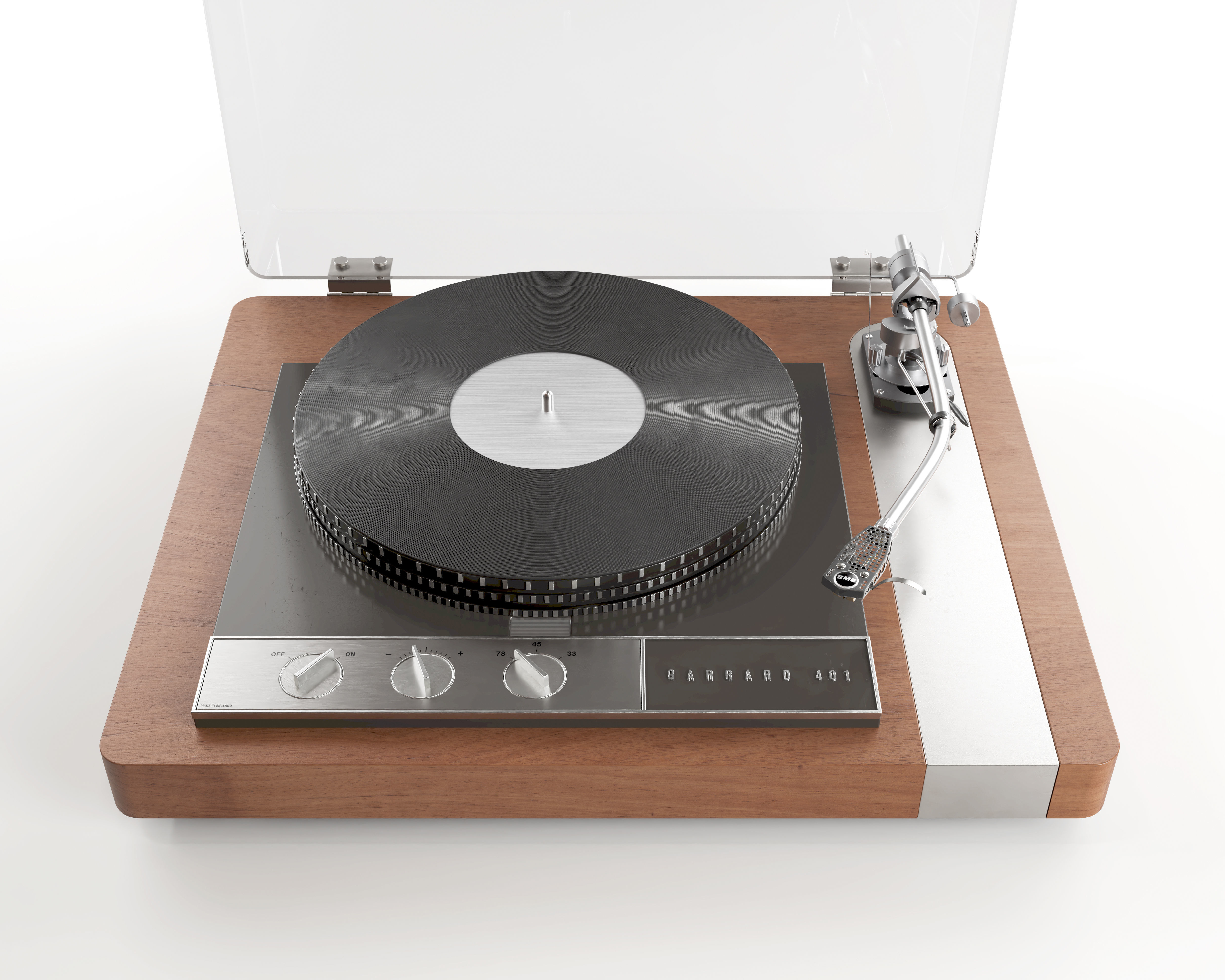 Garrard 401 Turntable SME Tonearm 3D Model 3D model_13