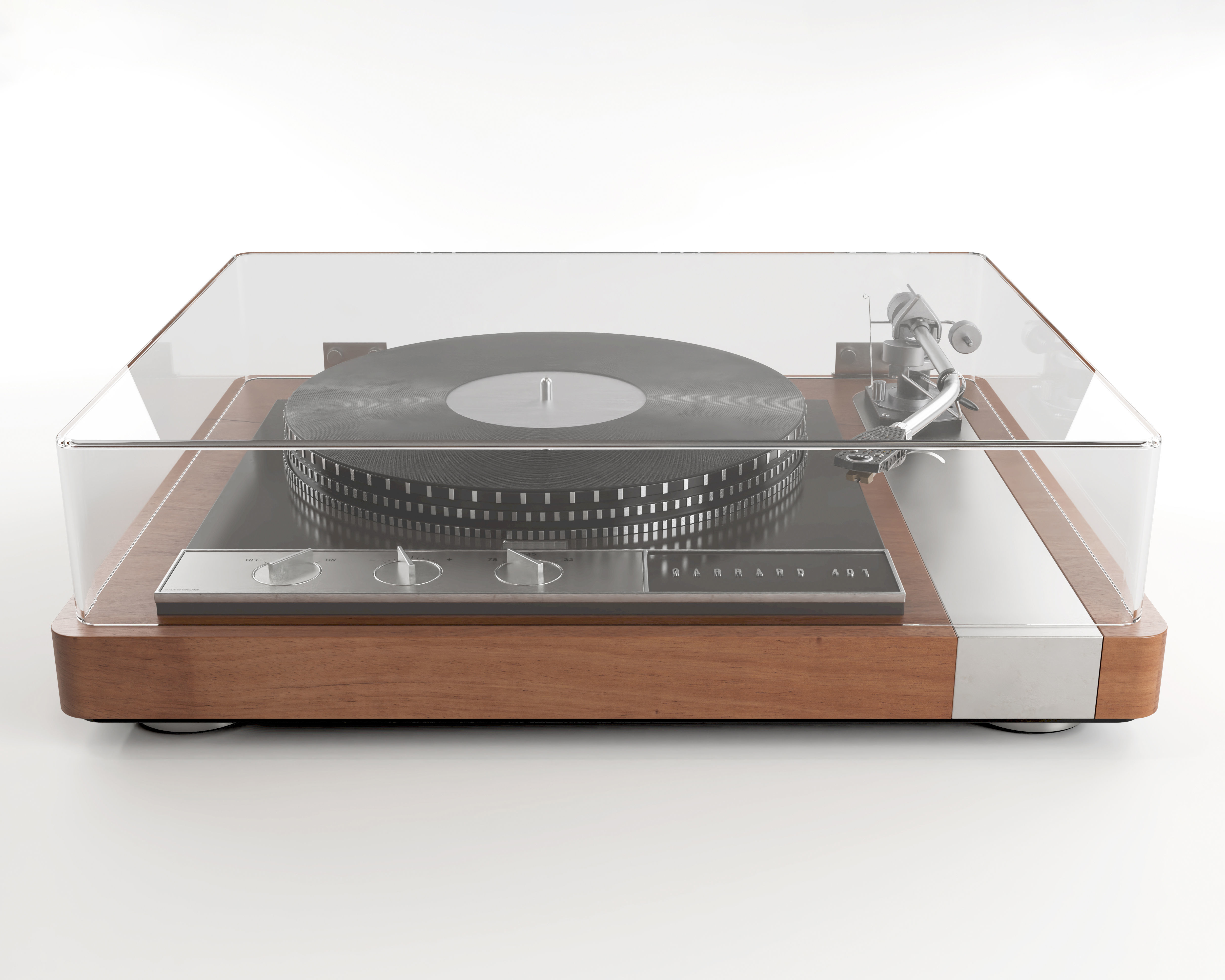 Garrard 401 Turntable SME Tonearm 3D Model 3D model_2