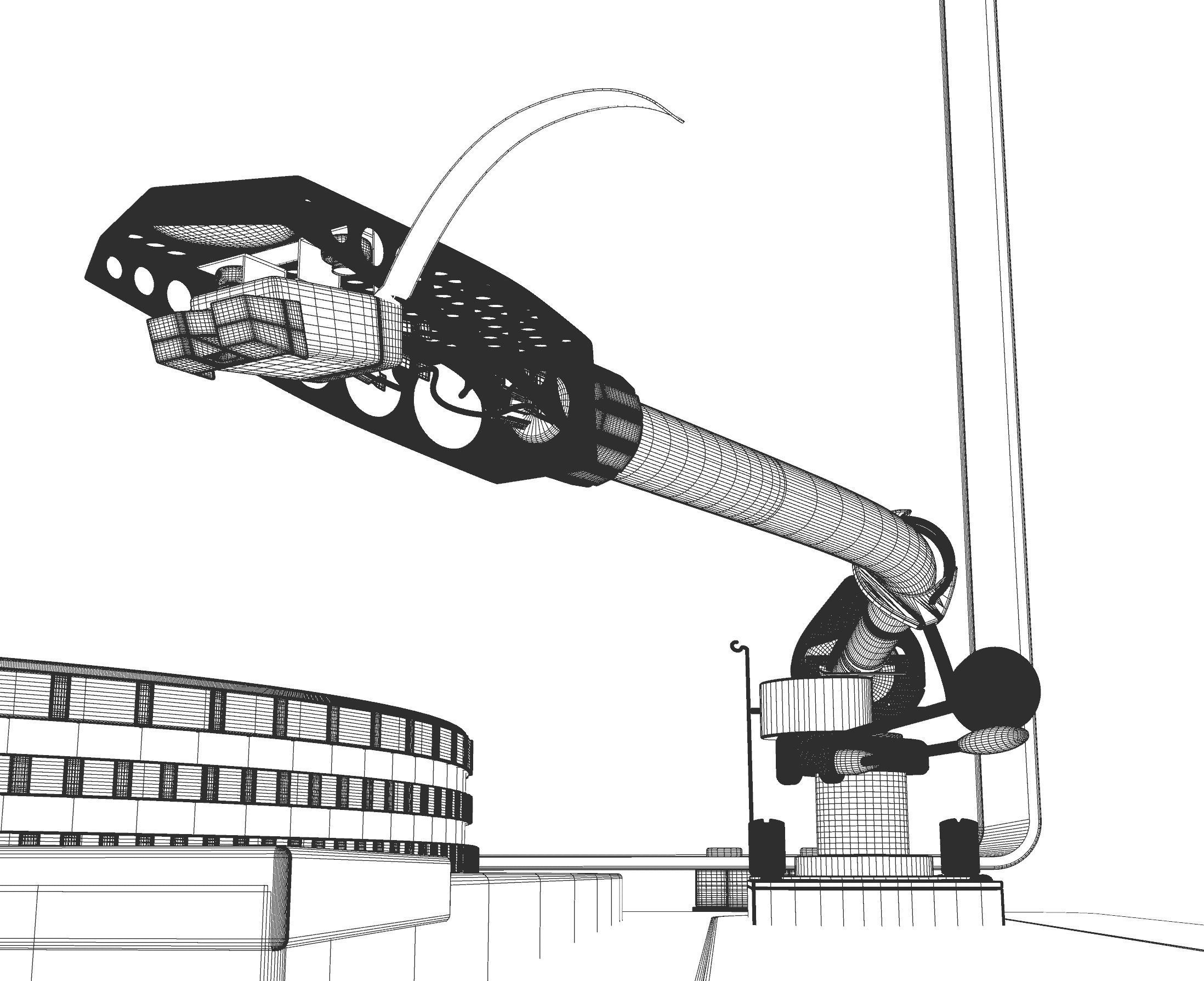 Garrard 401 Turntable SME Tonearm 3D Model 3D model_21