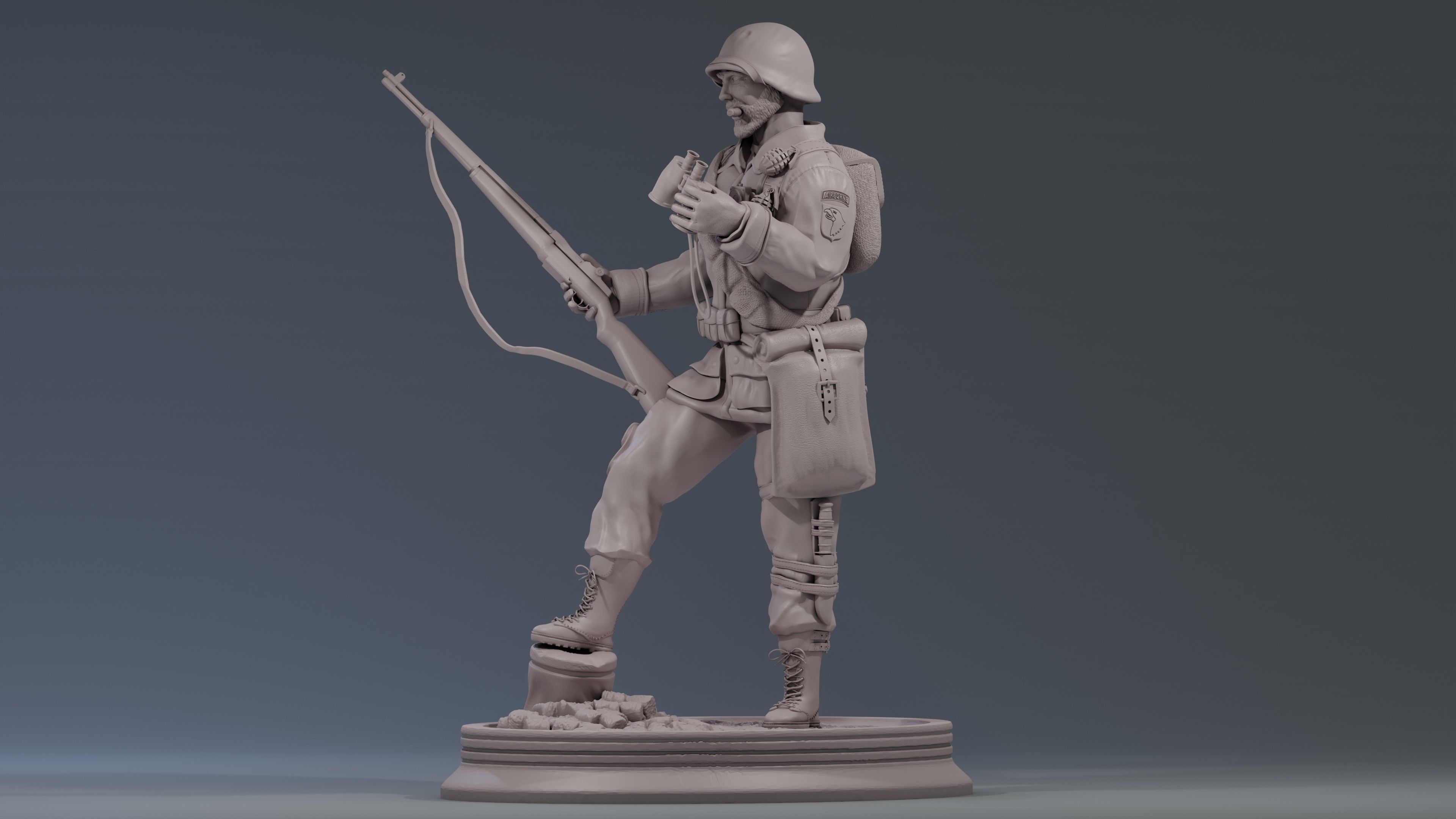 WW2 Easy Company Solidier 3D print model_2