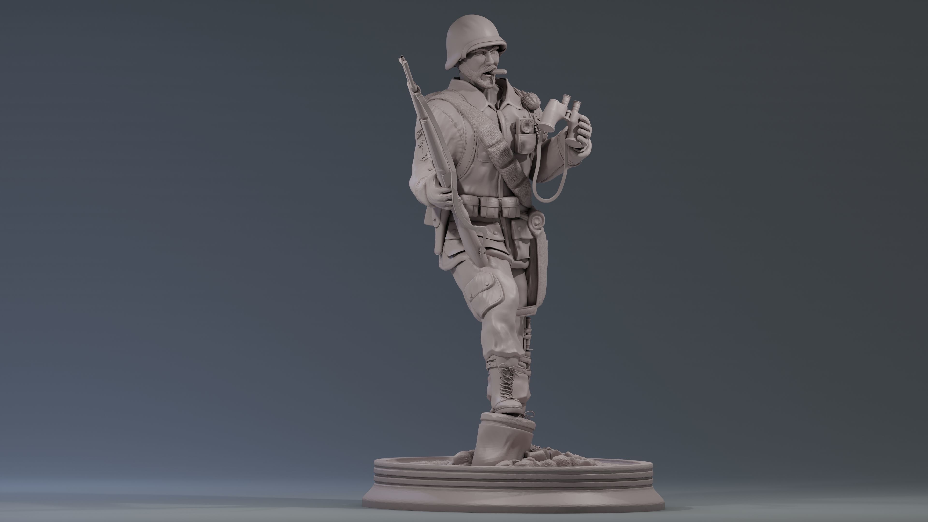 WW2 Easy Company Solidier 3D print model_4