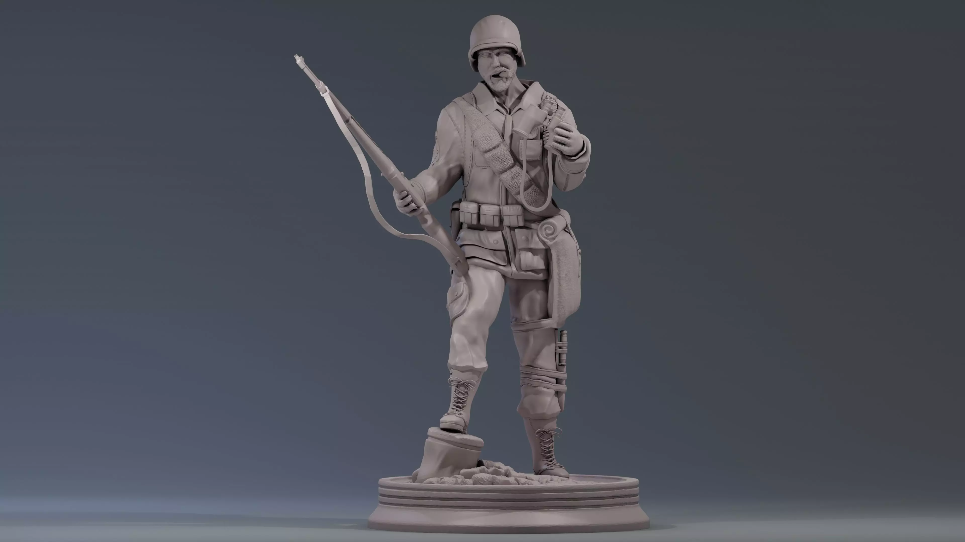 WW2 Easy Company Solidier 3D print model_0