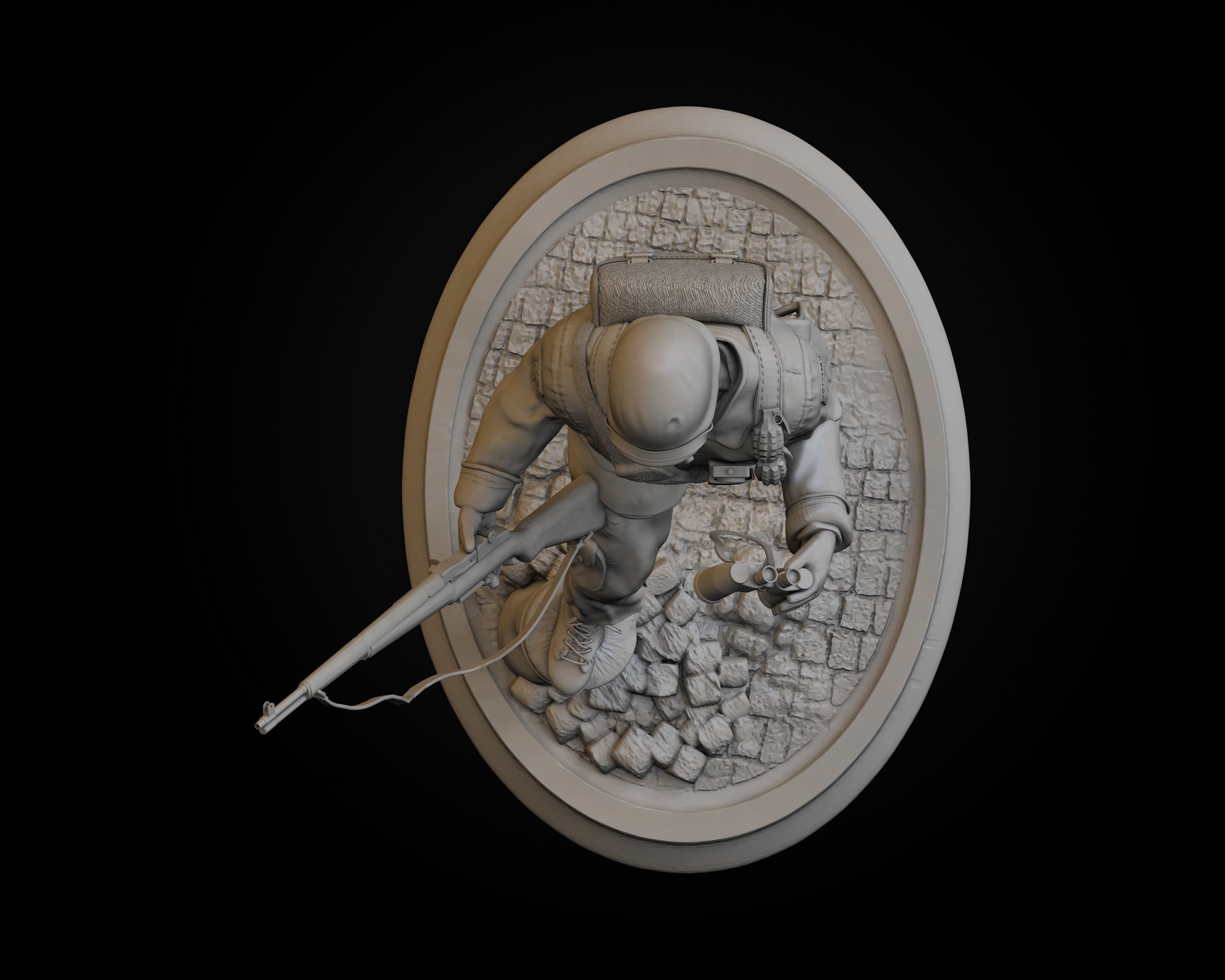 WW2 Easy Company Solidier 3D print model_6