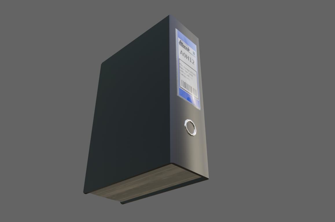 Archive Folder - File - Pasta de arquivos Low-poly 3D model_3