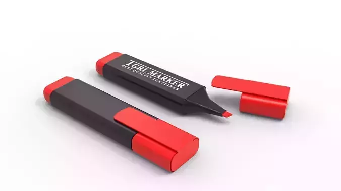 MARKER RED 3D model