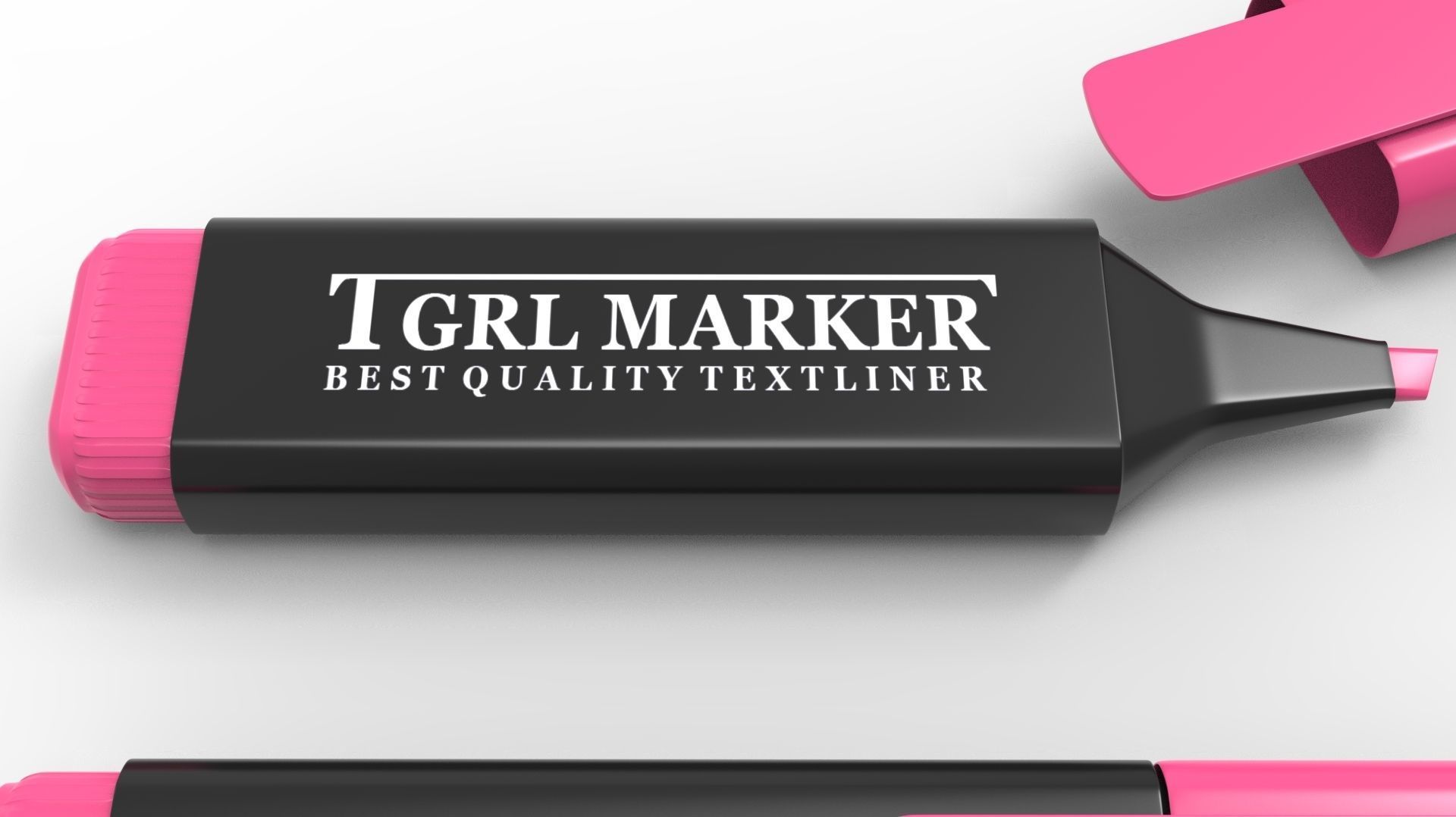 MARKER PINK 3D model_19