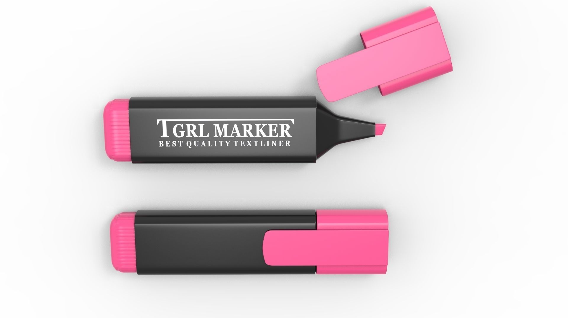 MARKER PINK 3D model_37