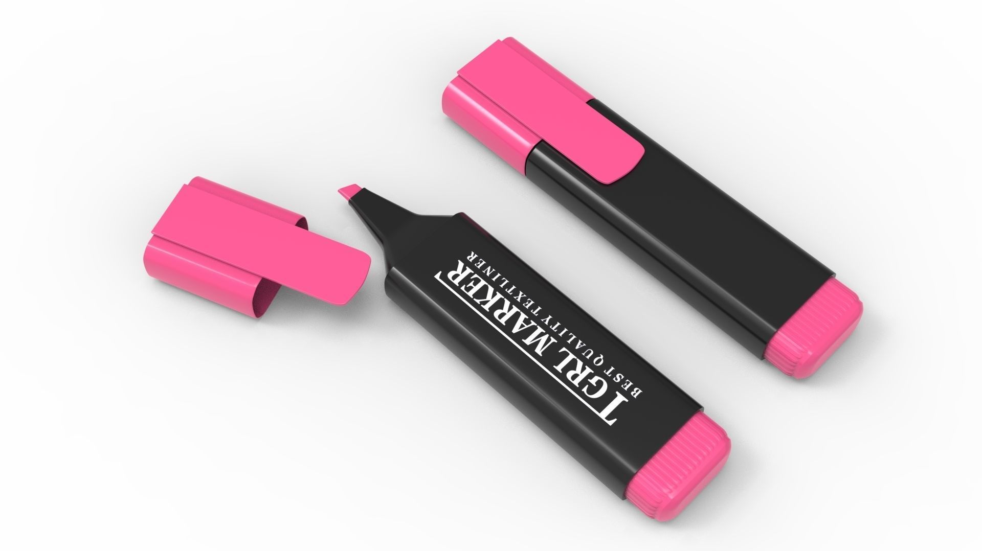 MARKER PINK 3D model_34
