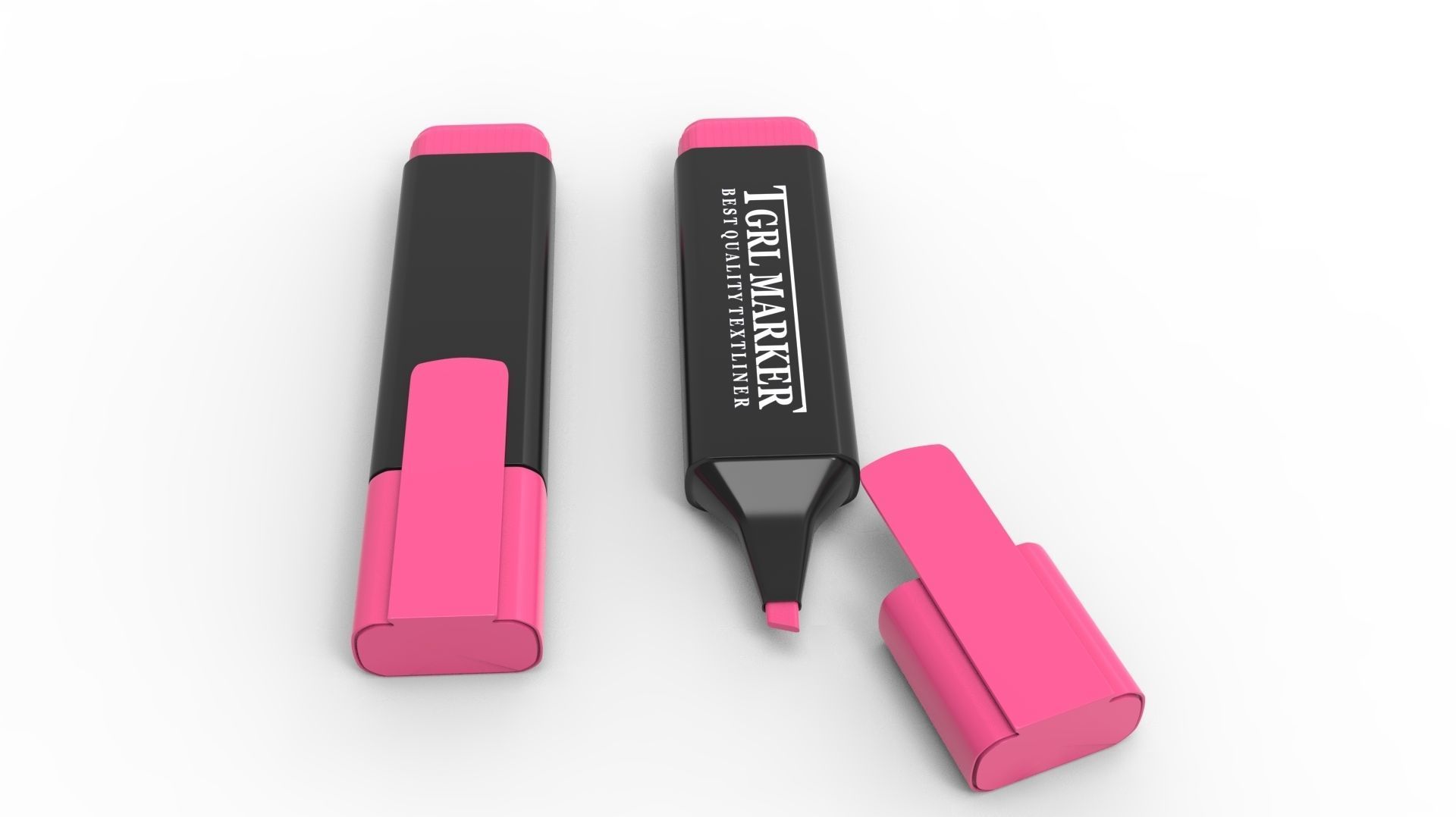 MARKER PINK 3D model_31