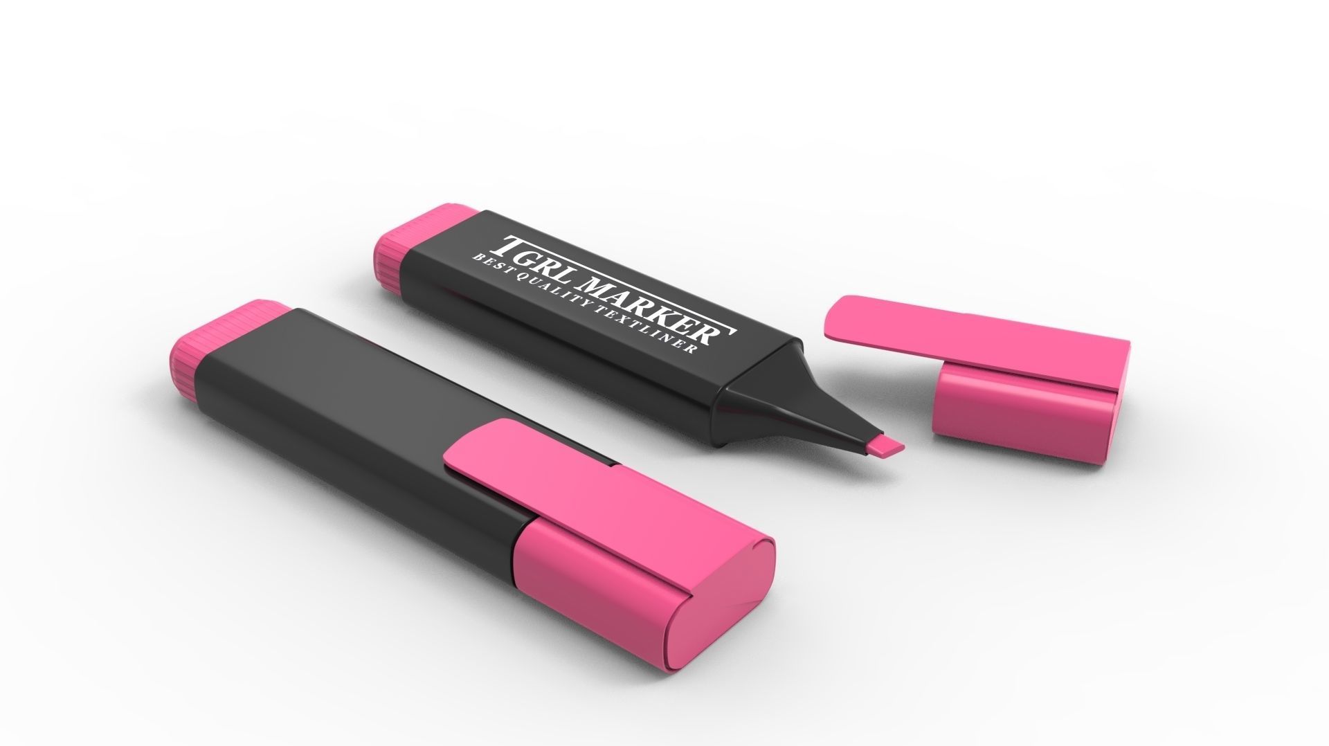 MARKER PINK 3D model_22