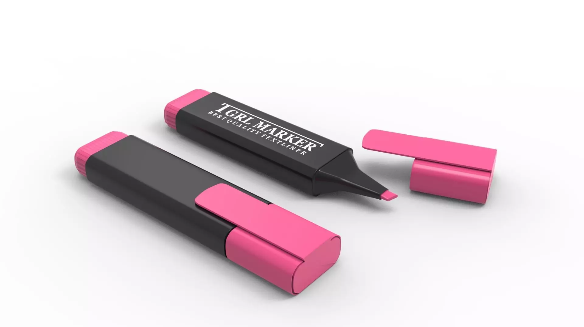 MARKER PINK 3D model_0