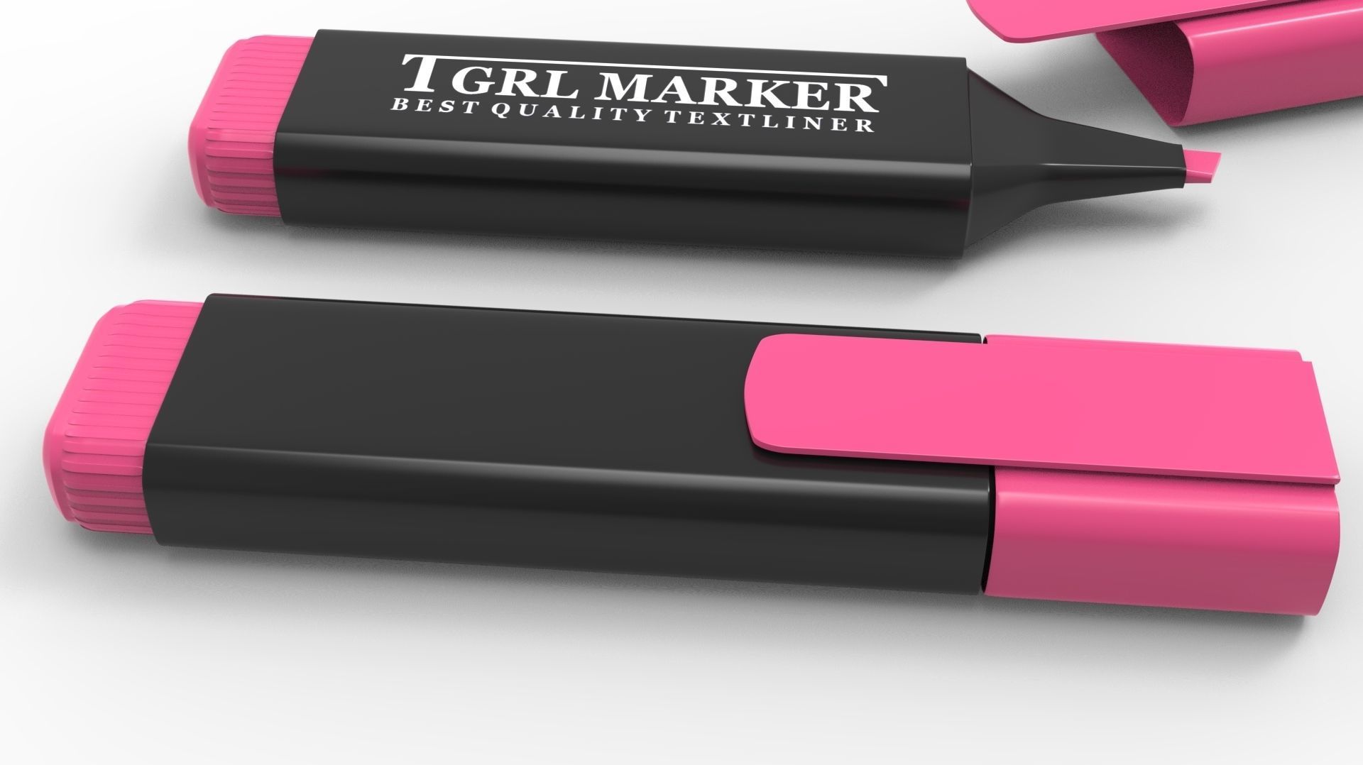 MARKER PINK 3D model_23