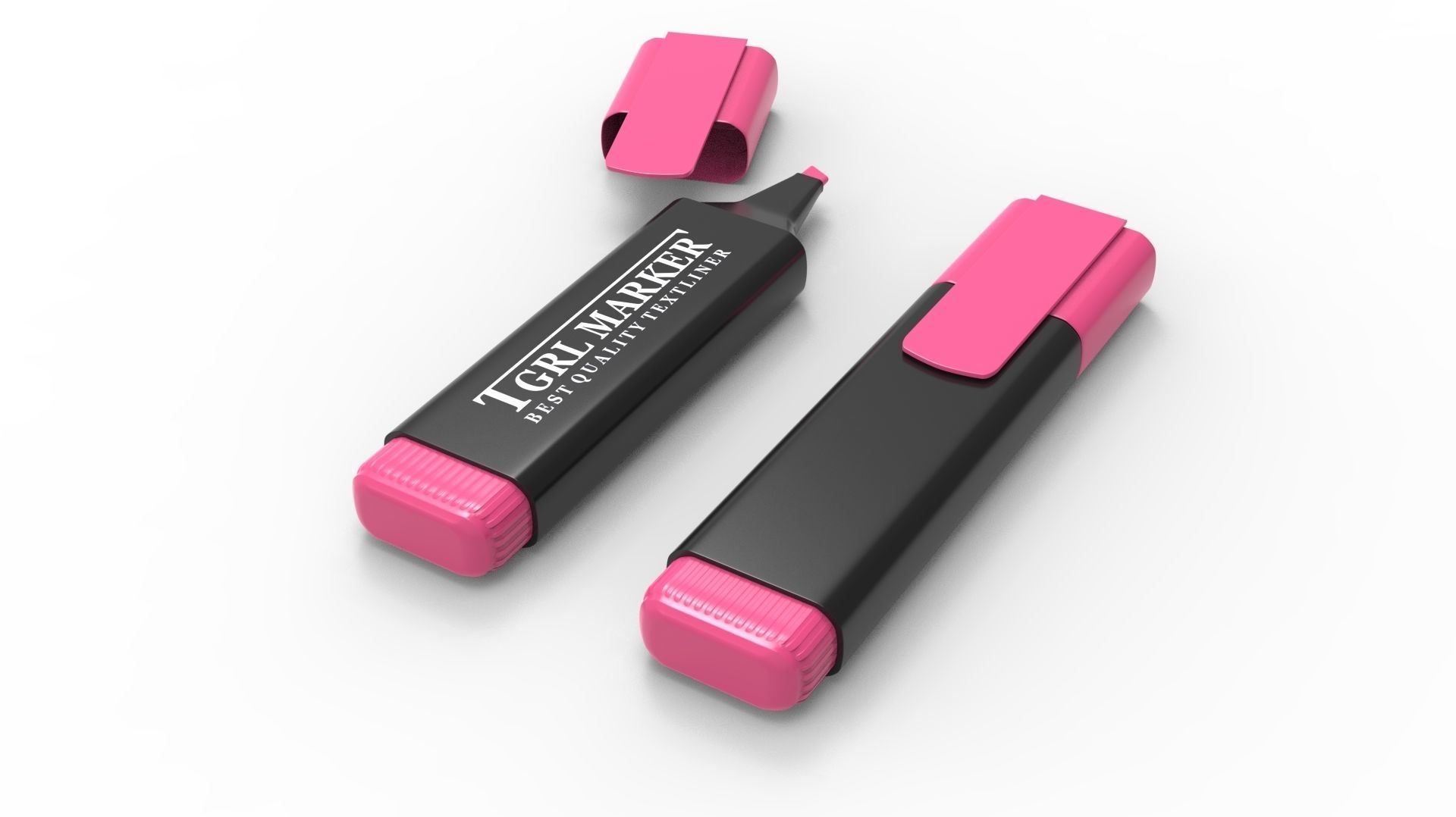 MARKER PINK 3D model_18