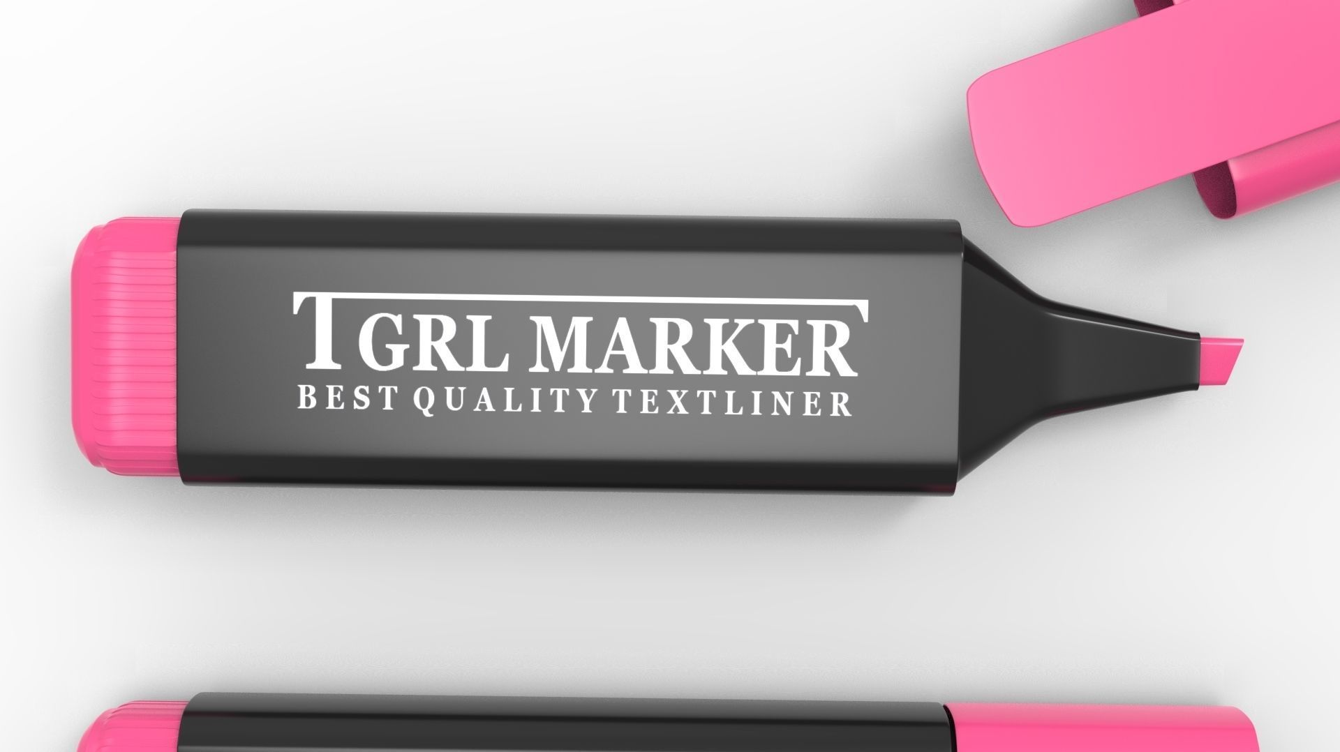 MARKER PINK 3D model_11