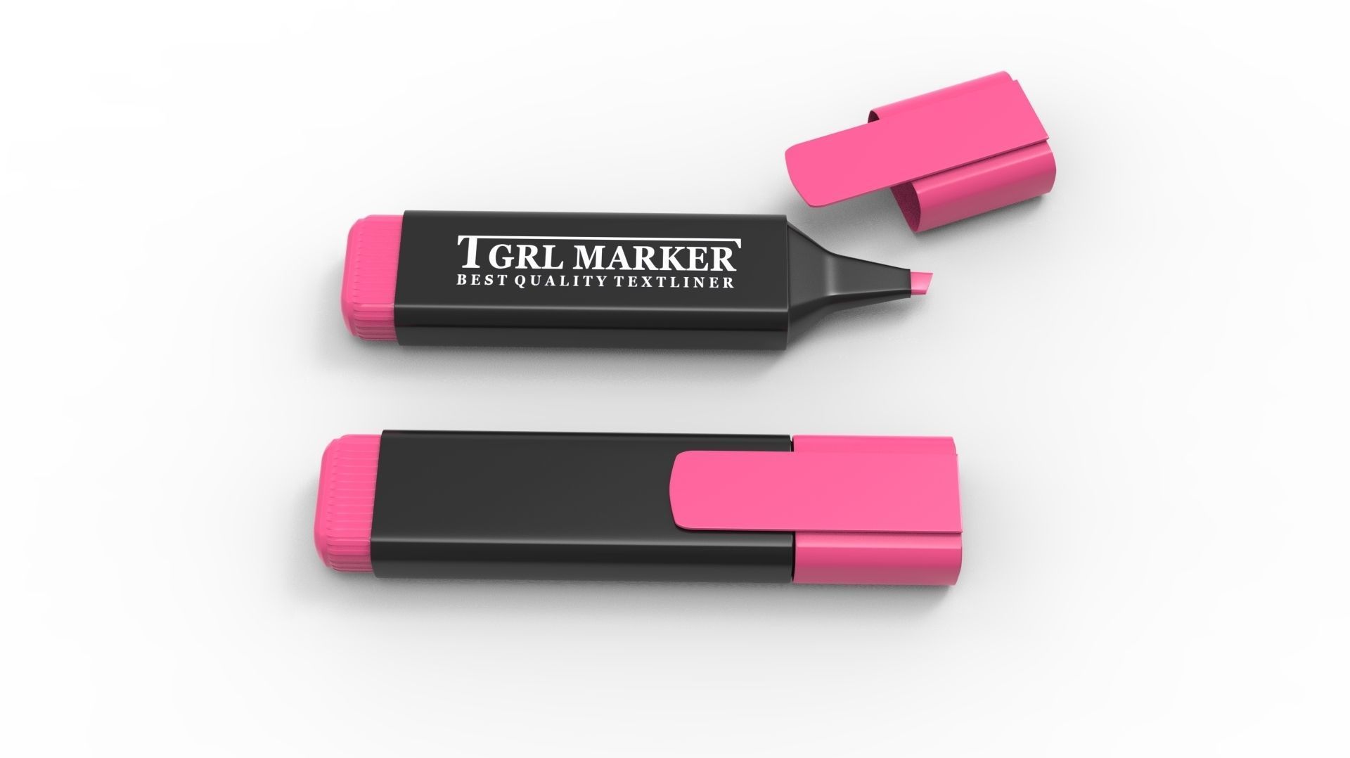 MARKER PINK 3D model_41