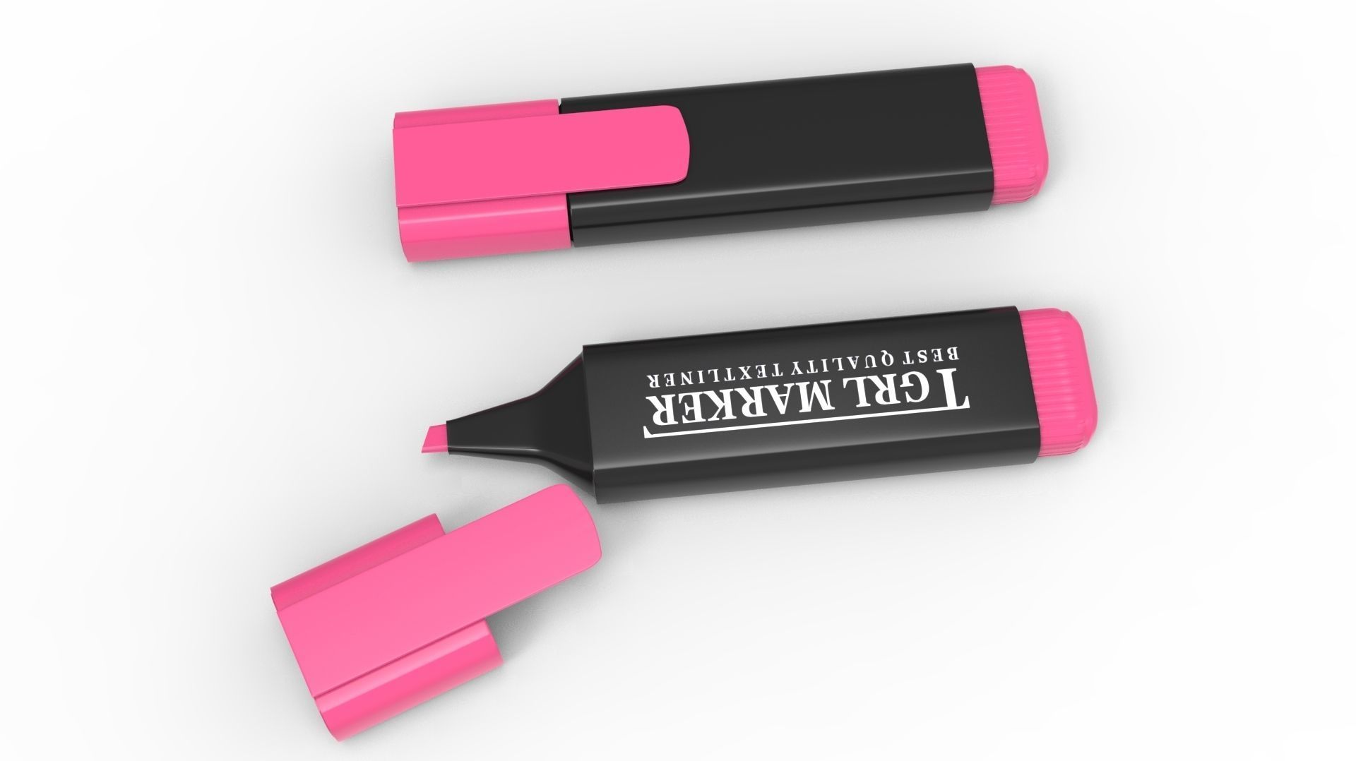 MARKER PINK 3D model_15