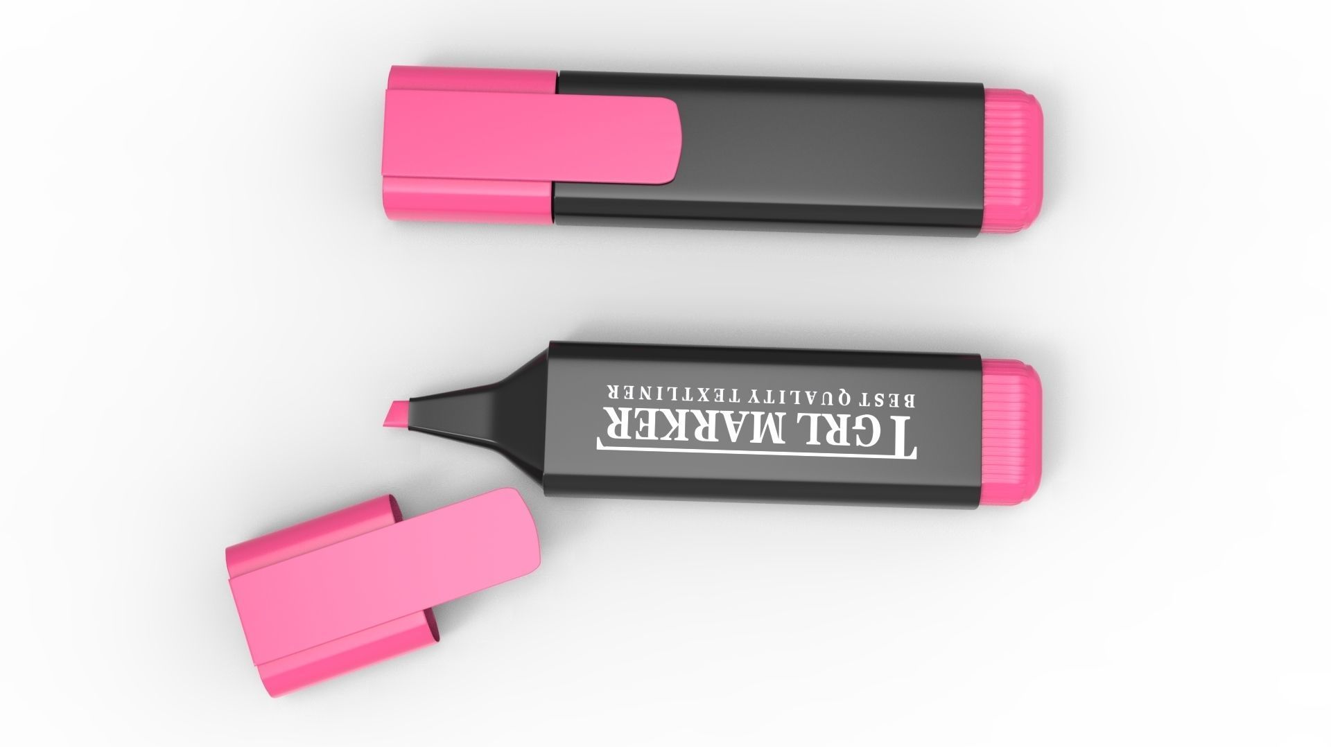 MARKER PINK 3D model_38