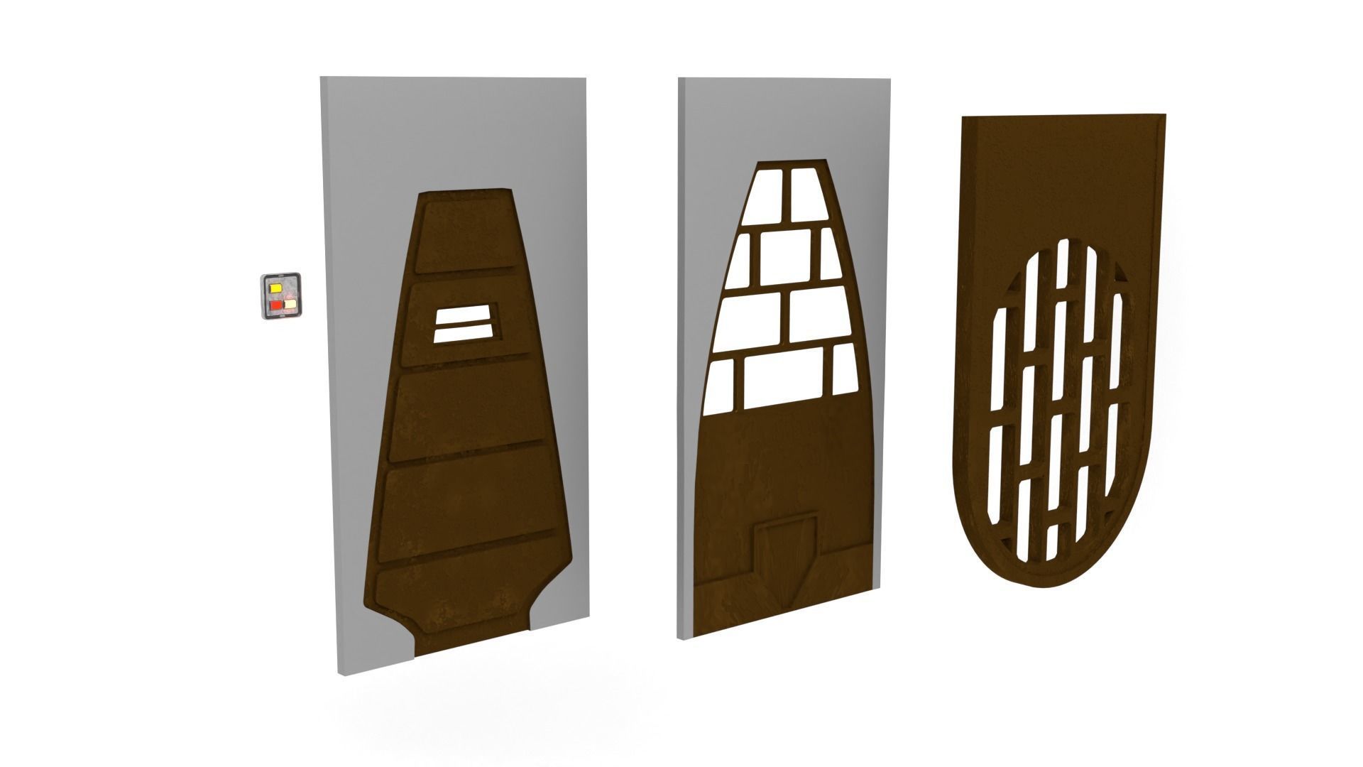 Rancor Keeper Door 1-6 scale Hottoys 3D print model_3