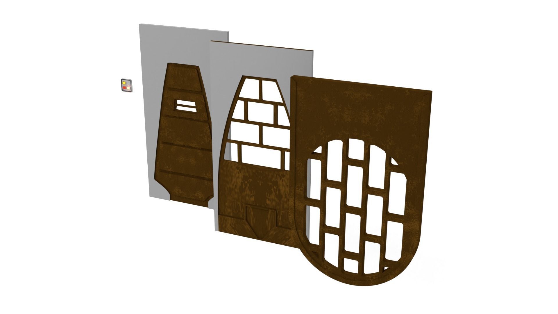 Rancor Keeper Door 1-6 scale Hottoys 3D print model_2