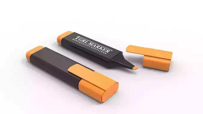 MARKER ORANGE 3D model