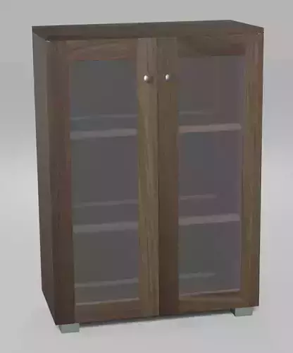 cupboard wooden cabinet with glass doors