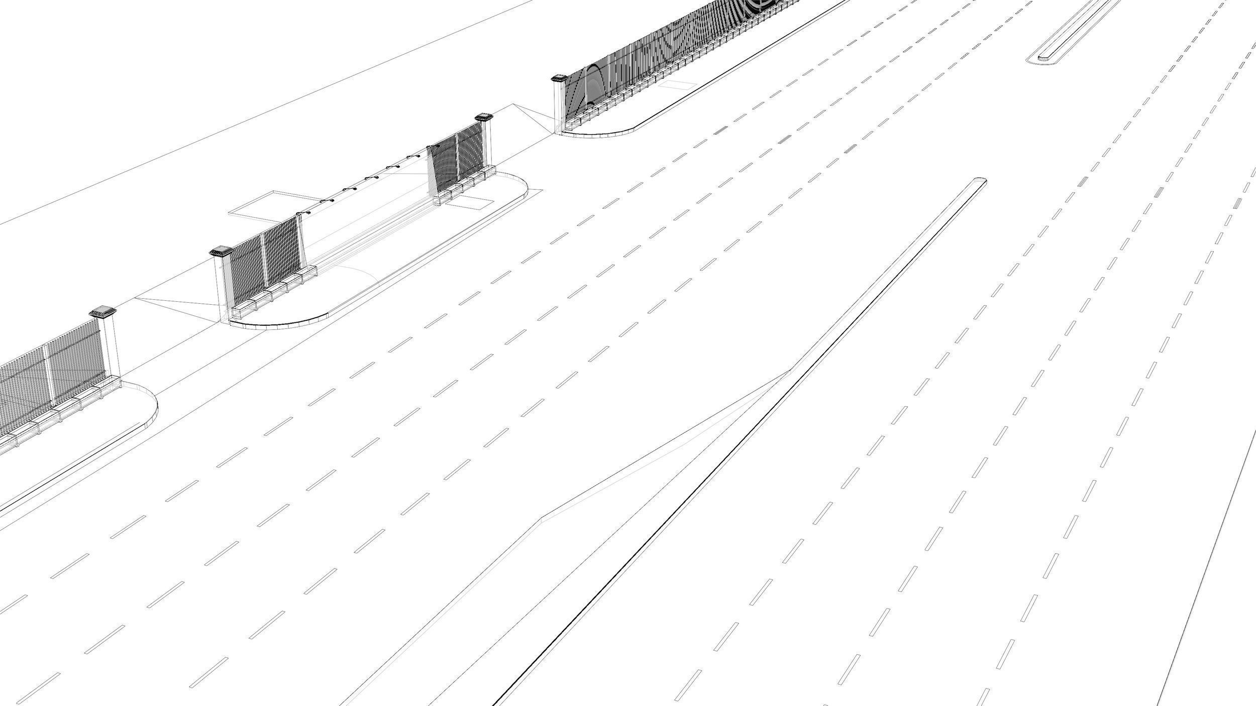 Road scene 3D model CGTrader