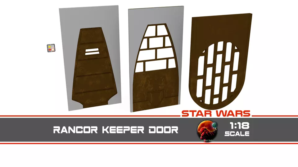 Rancor Keeper Door 1-18 scale Kenner Hasbro 3D print model_0
