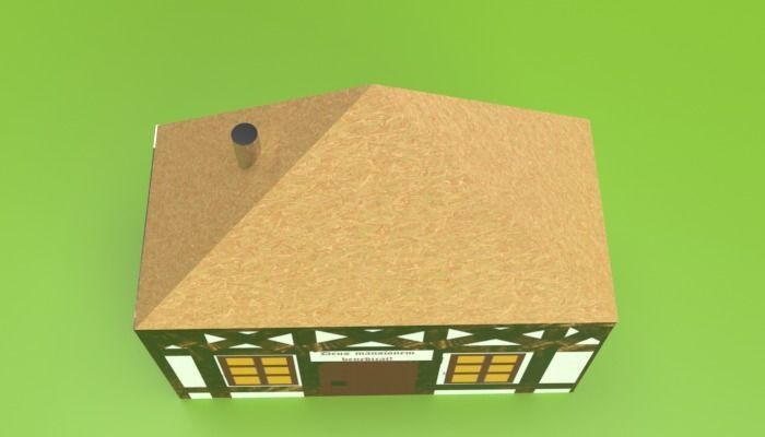 Historical Half-Timbered Farmhouse 3D model_9