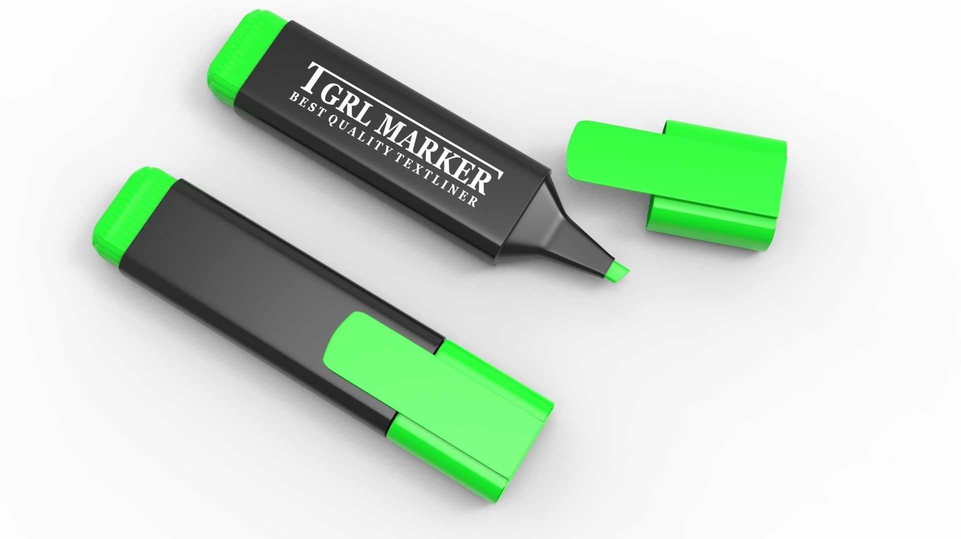 MARKER GREEN 3D model_8