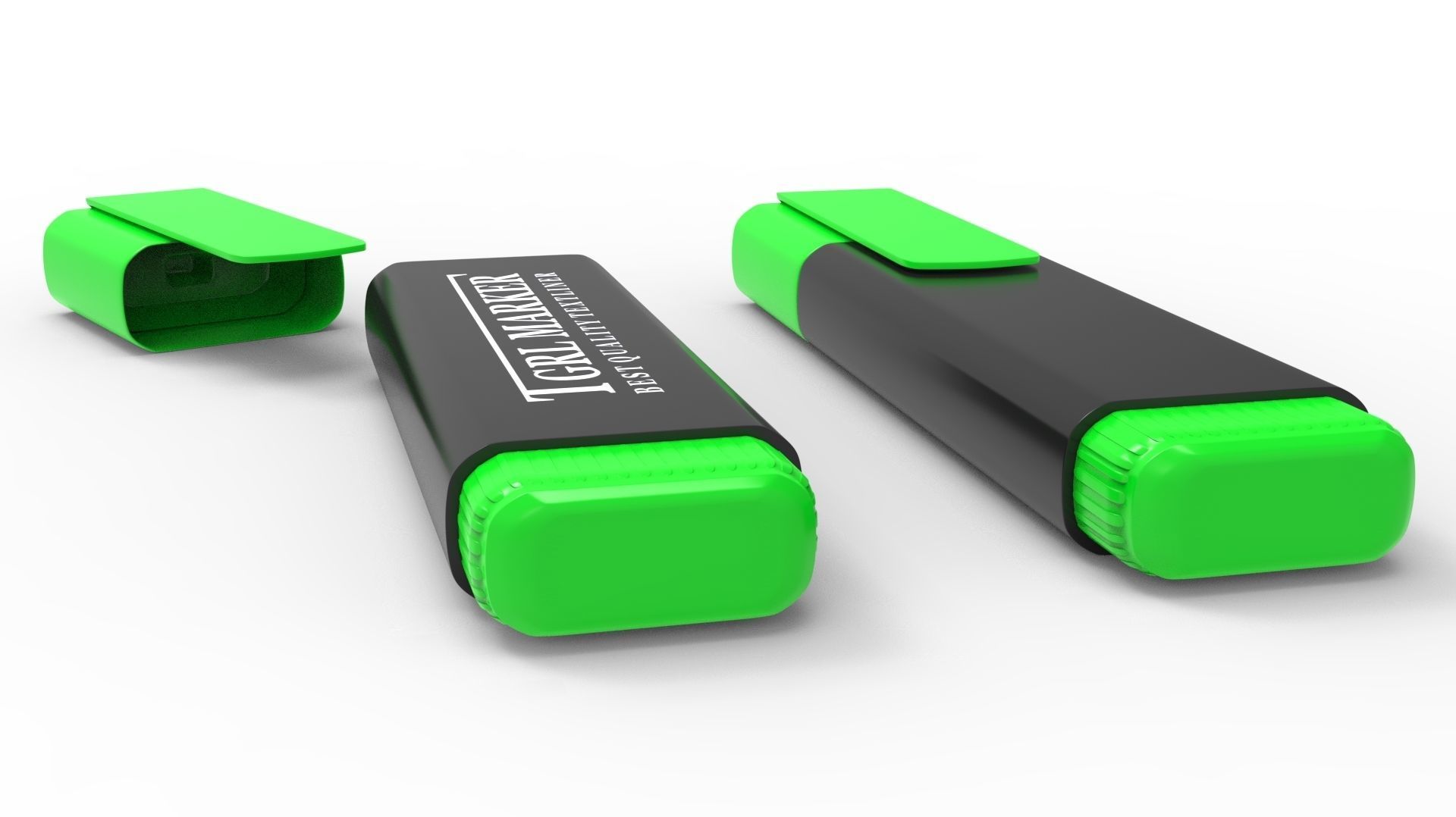 MARKER GREEN 3D model_32