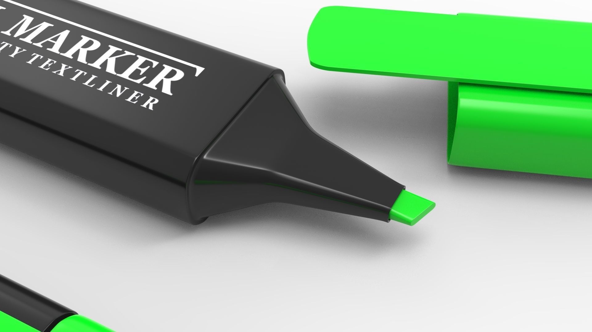 MARKER GREEN 3D model_7