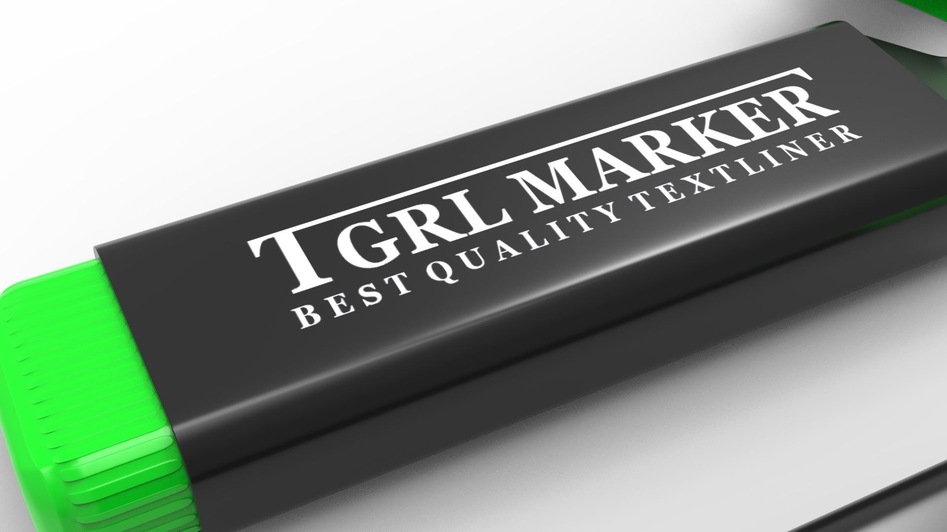 MARKER GREEN 3D model_6