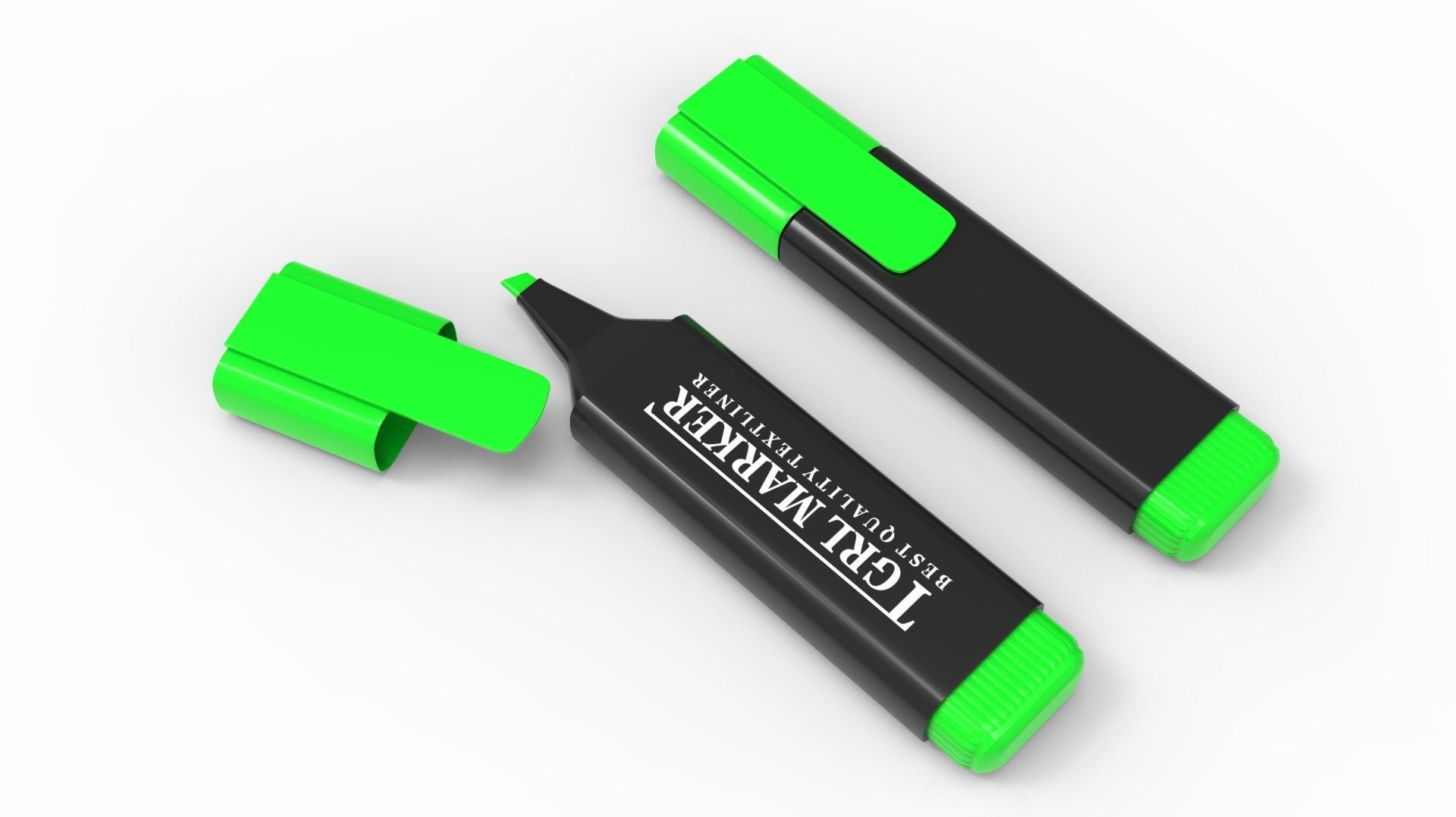 MARKER GREEN 3D model_16