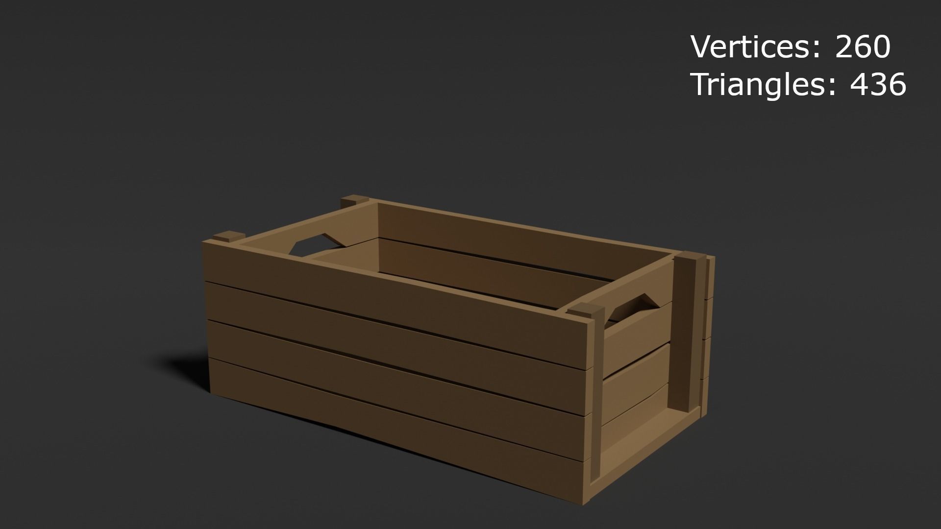 Low Poly Style Crate Assets Low-poly 3D model_4