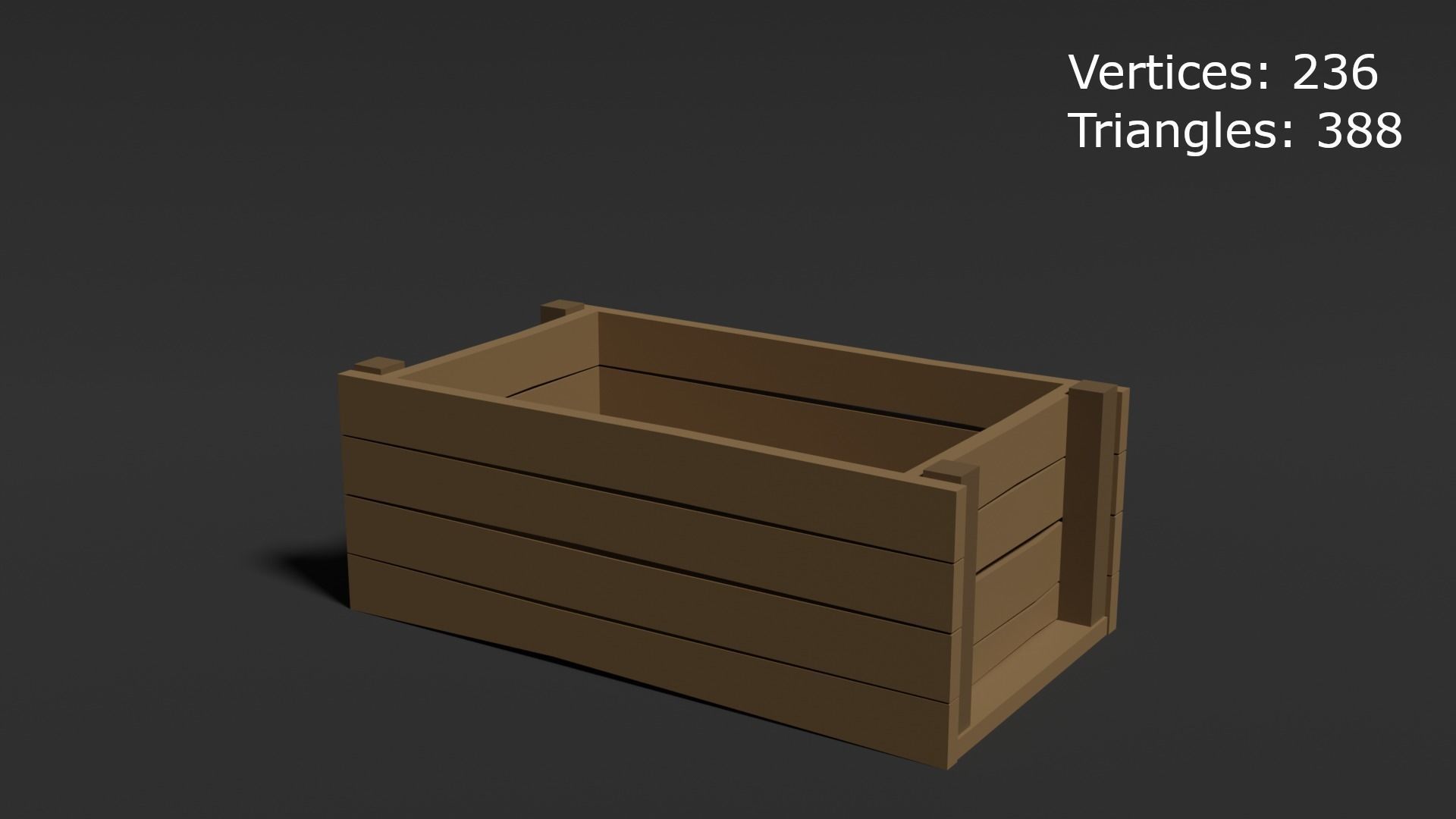 Low Poly Style Crate Assets Low-poly 3D model_3