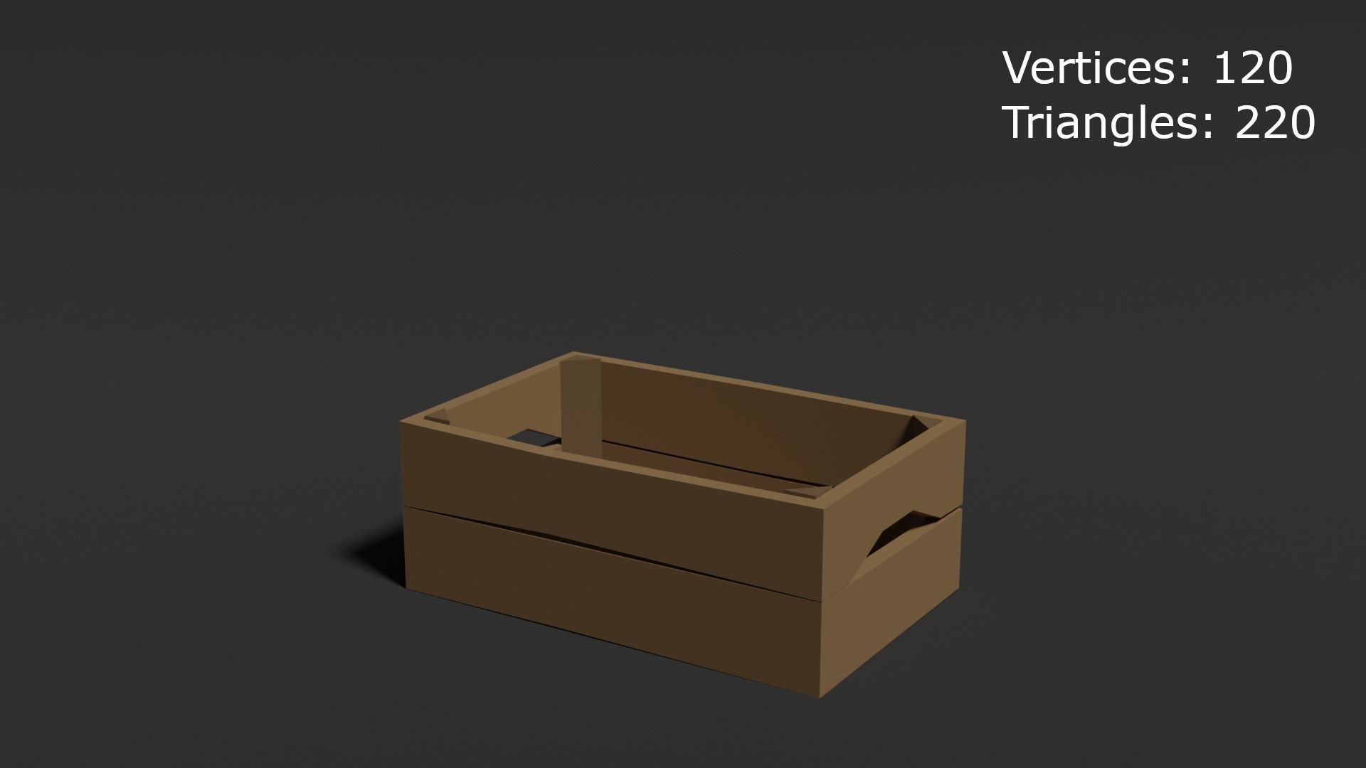Low Poly Style Crate Assets Low-poly 3D model_5