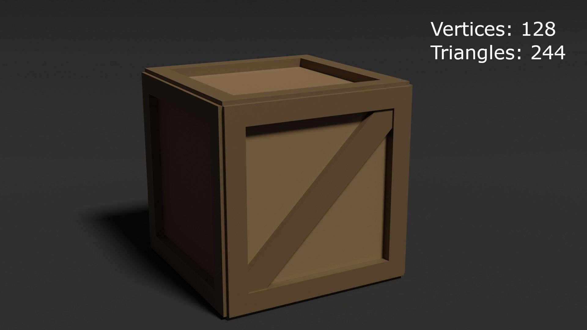 Low Poly Style Crate Assets Low-poly 3D model_1
