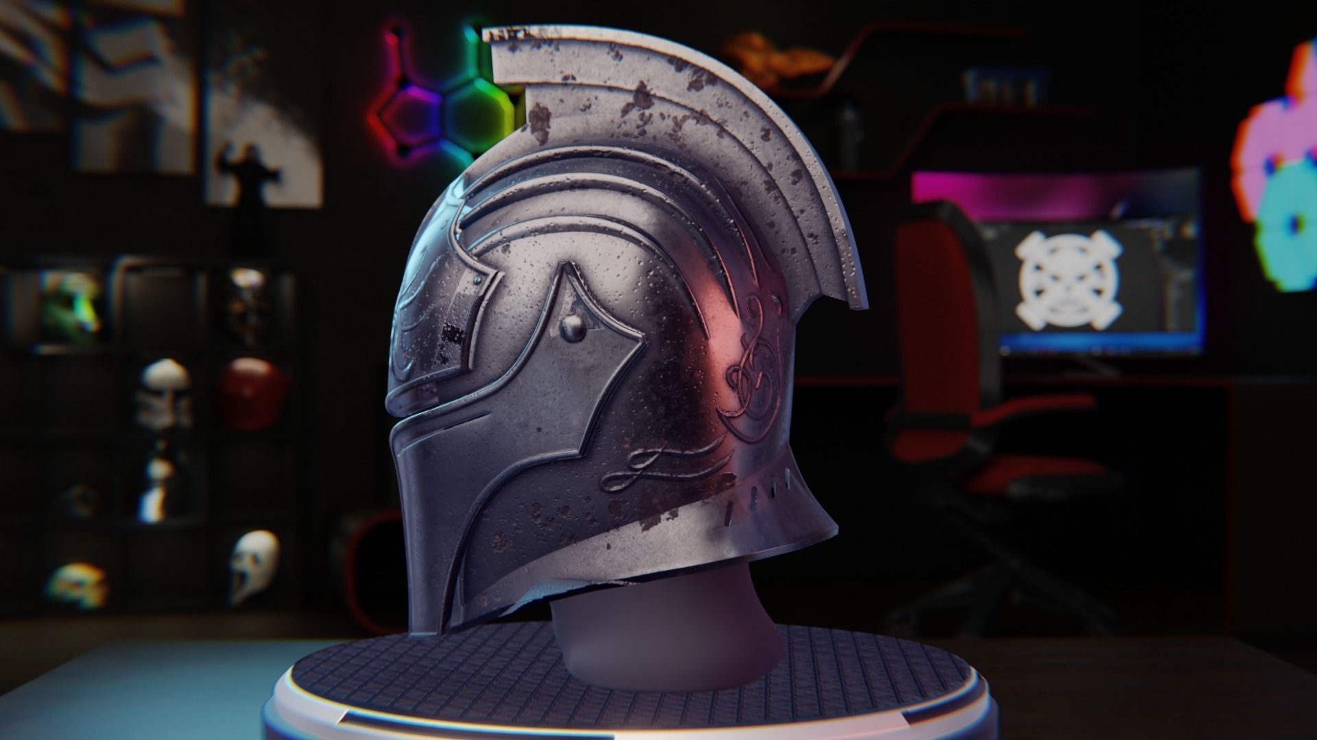  Faraam Knight Helmet from Dark Souls 3D print model_2
