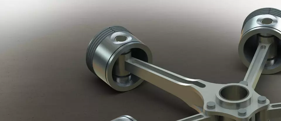 Radial Engine Free 3D model
