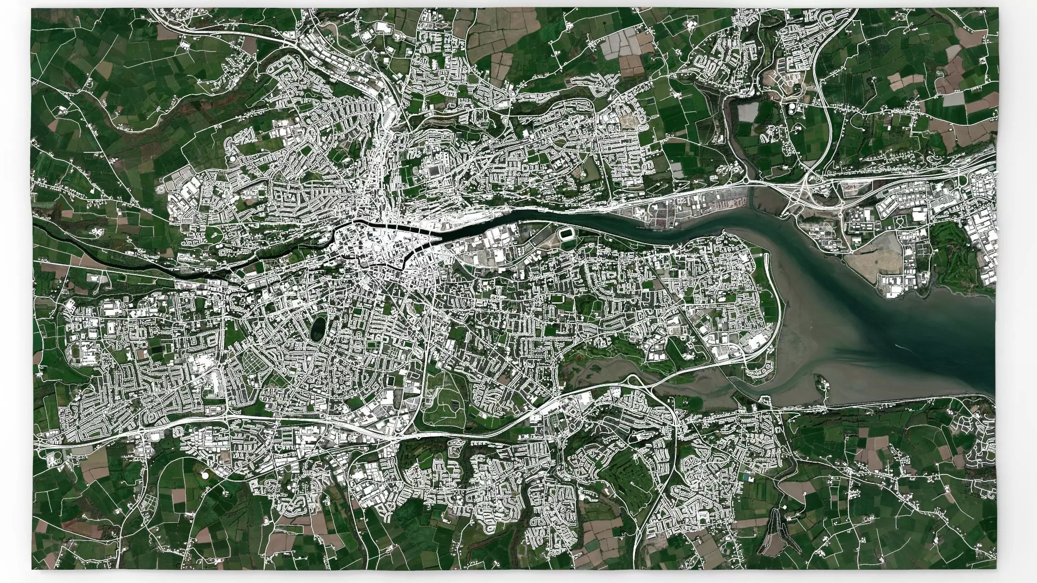 Cityscape Cork Ireland 3D model