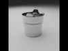 Bucket metal 3D model_1