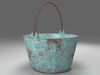 The Pan bucket with metal handles 3D model_1