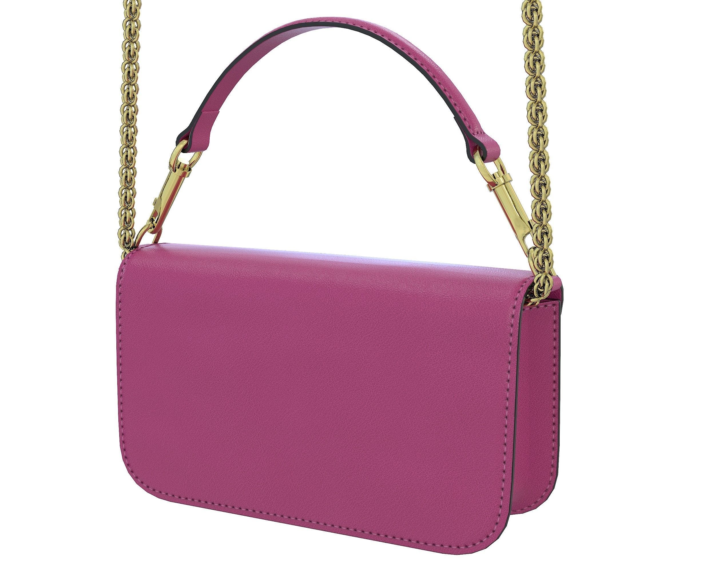 Valentino Garavani Loco Small Shoulder Bag Purple Low-poly 3D model_4