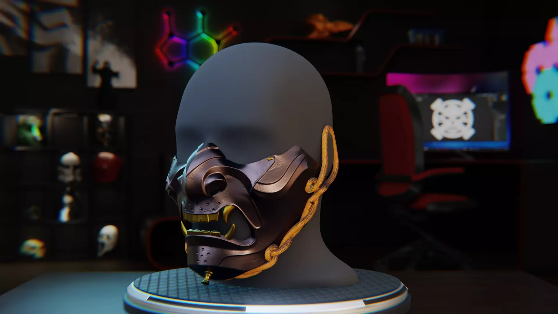 Mask from Ghost of Tsushima 3D print model_0